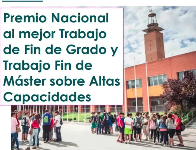 Premios a mejores TFG y TFM sobre altas capacidades