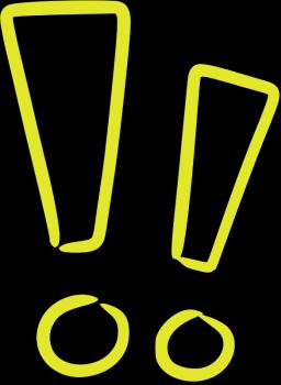 Decorative exclamation